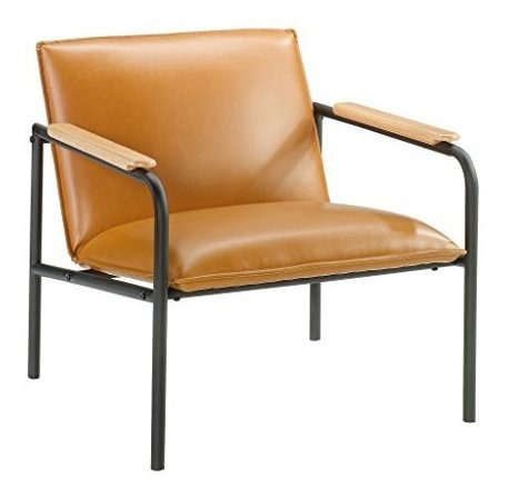 Sauder Boulevard Café Lounge Chair, Camel Finish