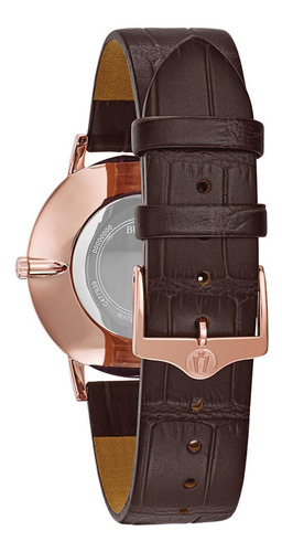 Relógio Masculino Bulova Ultraslim Rosegold/marrom 97a126
