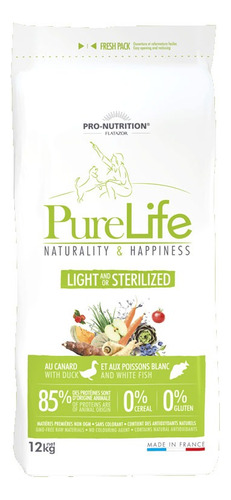 Pure Life Alimento Premium Perro Light Esterilizado 12 Kg
