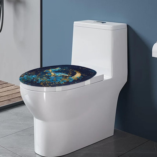 Fundas De Asiento De Inodoro Flashideas Mariposa Azul Color