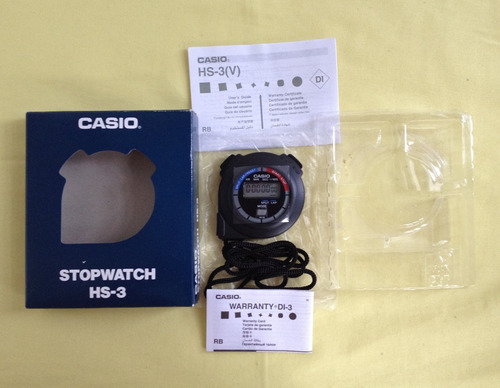 Cronometro Casio Stop Watch Hs-3v-1brdt