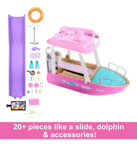 Barbie Juego De Dream Boat Con Más De 20 Piezas