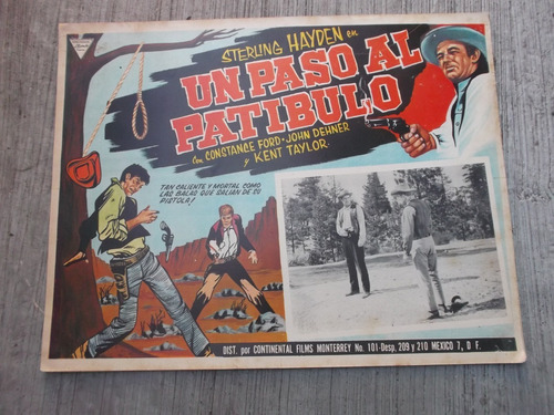 Antiguo Cartel De Cine Lobby Card Un Paso Al Patibulo! #10