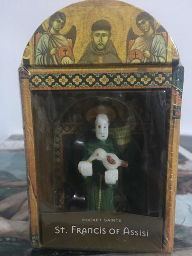 Figura Reliquia De San Francisco De Asís En Estuche 12cm