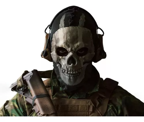 Máscara Realista 2 Call Of Duty Mw2 Skull Ghost Headgear Cos