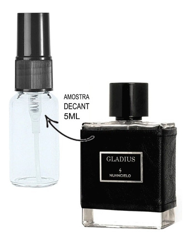 Imagem 2 de 3 de Decant 5ml Perfume - Gladius - Nuancielo Amostra Vidro Spray