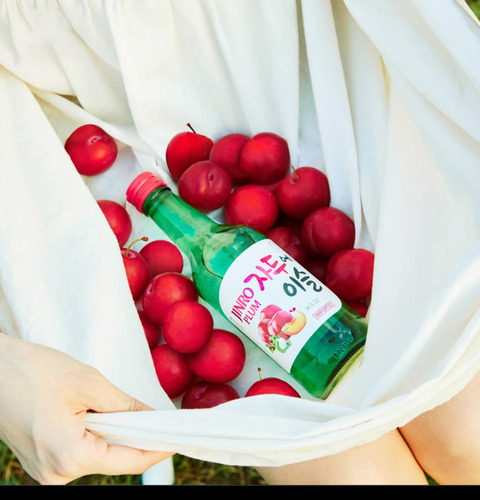5 Botellas Soju Jinro Alcohol Coreano Ciruela De Sabor 360ml