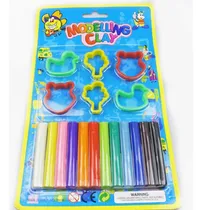 Comprar Barras De Plastilina Colores Y Moldes Didácticos Jugar