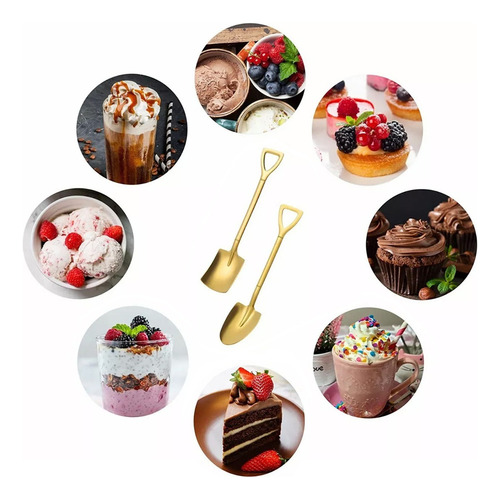 A Juego De Cucharas De Postre En Forma De Pala, 80 Piezas