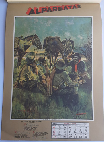Imagen 5 de 9 de Almanaque Alpargatas 1939 Martín Fierro Zavatto Ro 024
