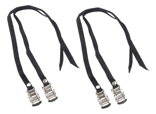 2 X 4x Correas De Pedal De Bicicleta Clips De Dedo Correas
