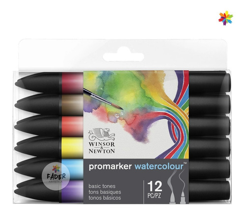 Caja Marcadores Acuarela Winsor & Newton X 12 Barrio Norte