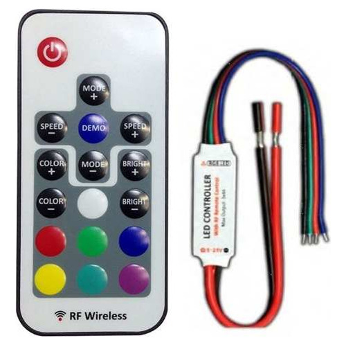 Controlador Dimmer Com Controle Remoto - Fita Led Rgb