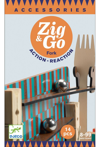Zig & Go Fork 14 Piezas Juego De Acción Reacción Djeco