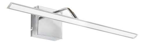 Aplique Pared Cuadros Movil Luz Led Calida 80cm Cuadra Cromo Gioluce