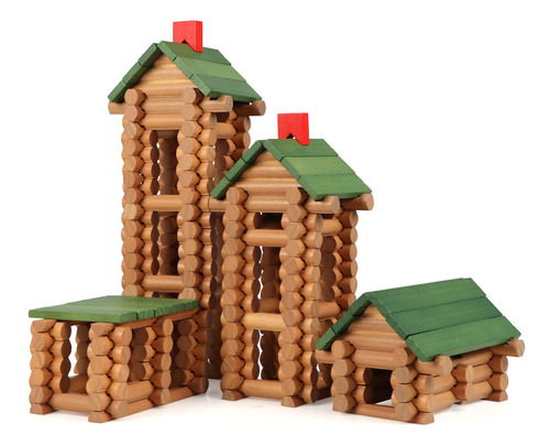 Juego De Troncos De Construcción Wondertoys, 328 Unidades, T