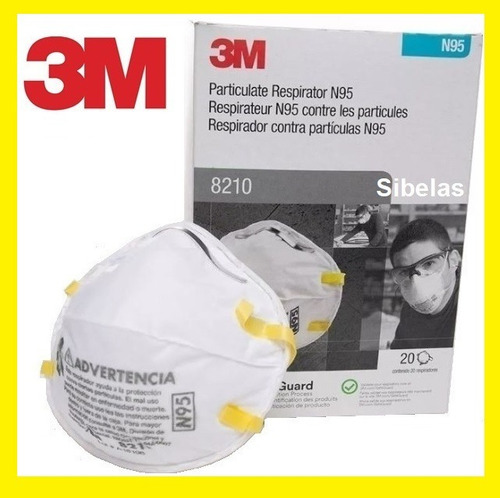 Imagen 1 de 5 de Mascarilla Respirador Médico N95 3m 1860 Unidad