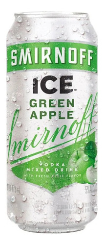 Combo De Latas Smirnoff Ice Green Apple  De 473cc Con 6 Unid