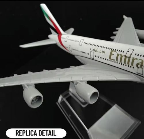 Avión Comercial Airbus | Boeing Escala Metal 15 Cms Emirates Airlines - Airbus 380