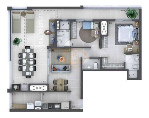 Apartamento Com 2 Dormitório(s) Localizado(a) No Bairro Barra Funda Em São Paulo / São Paulo - 1706:903289