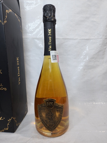 Botella Coleccionable Vin Dore 24k Con Polvo De Oro 24k (Usado)