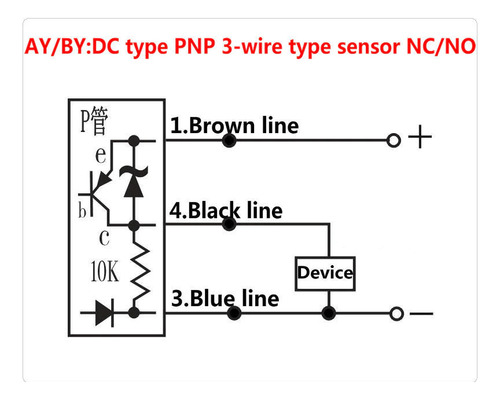 Sensor Inductivo Pnp No Limit Switch Home Proximidad 4mm