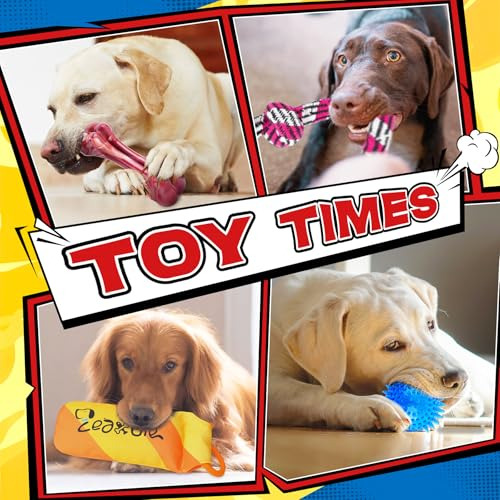 Zeaxuie Heavy Duty Dog Chew Toys Para Masticadores Agresivos