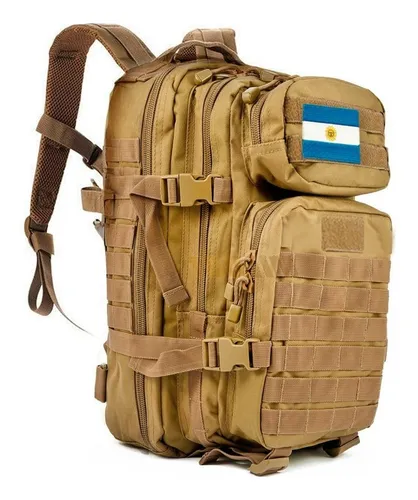 Mochila Táctica Militar Porta Notebook Gadnic 40Lts Marrón