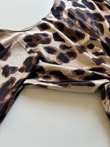 Mono Mujer Animal Print Talle M Mangas 3/4 (Usado)