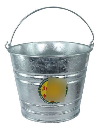 Cubeta Galvanizada Con Asa No.8 De 6.72lts 16900100 Color Galvanizado