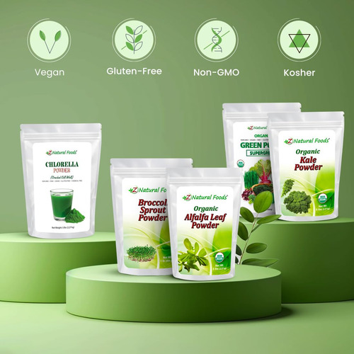 Z Natural Foods Polvo Orgánico De Espirulina 1 Libra