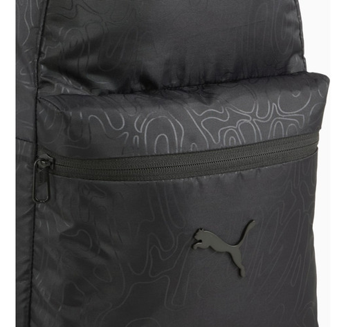 Mochila pequena Puma Pop Mochila preta 9133401 Design de tecido liso