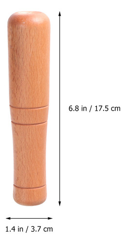 Machacadora De Ajo Wood Pestle Muddler, Herramienta Para Mac