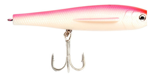 Cebo artificial Nakamura Jet 120 para superficie con hélice, 12 cm, 19 g, color 104 colores, rosa opaco