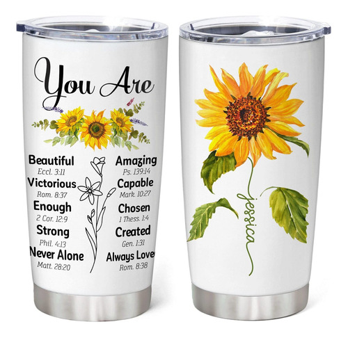 Hyturtle Vaso Girasol Cristiano Religioso Para Regalo Amante