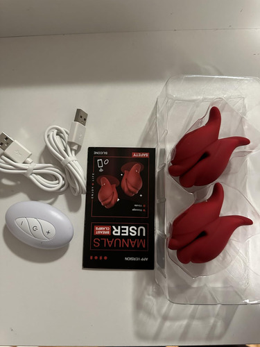Vibrador Abrazadera Para Pezones 10 Modos Con App Y Control