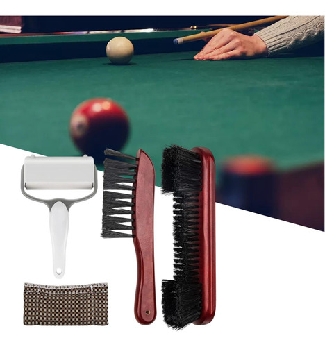 Juego De Cepillos De Madera Para Mesa De Billar Y Rieles Con