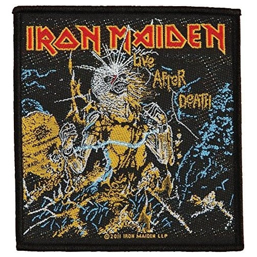 Iron Maiden Live After Death Parche De Metal Pesado Cosido E