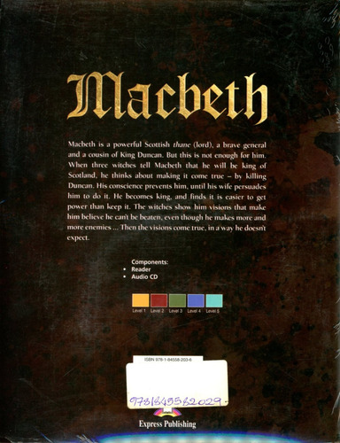 Macbeth - Book W/cd - Shakespeare William