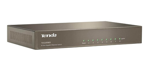 Imagen 2 de 2 de Switch 8 Puertos Gigabit Ethernet Tenda Switch 10/100/1000