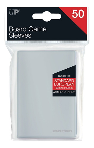 Protectores X50 Board Game Sleeves European 59 X 92 Ultrapro