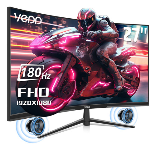Vedd Monitor Gamer Curvo CPA164 27 pantalla color negro 180hz 127v