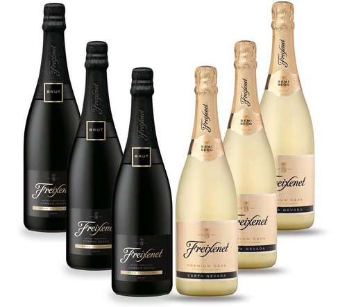 Kit Espumante Freixenet 03 Cordon Negro E 03 Carta NevadaFreixenet 0 adega HENKELL FREIXENET 750 ml pacote x 6 u