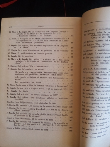 Acerca Del Anarquismo Y El Anarcosindicalismo. Marx, Engels