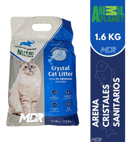 Animal Planet Arena Cristales Sanitarios 1.6kg | Mdr