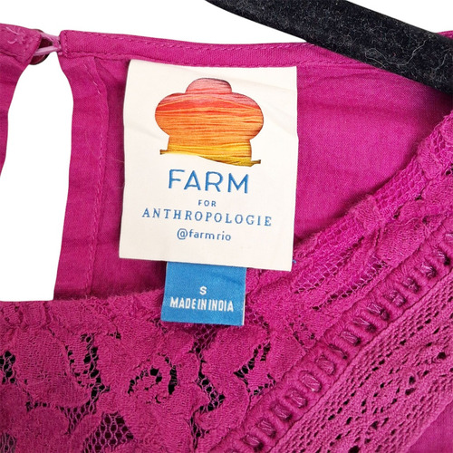 Blusa Kelsie Color Bugambilia Farm By Anthropologie Talla S (Usado)