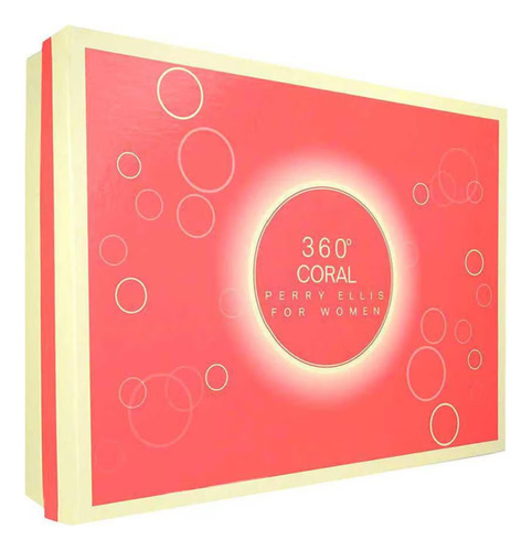 Perfume Perry Ellis Set Coral Edp Spray 100 Ml Para Mujer