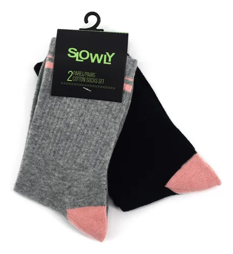 comprar Medias Media Caña Slowly Pack X 2 Lisas. - Aiub - 