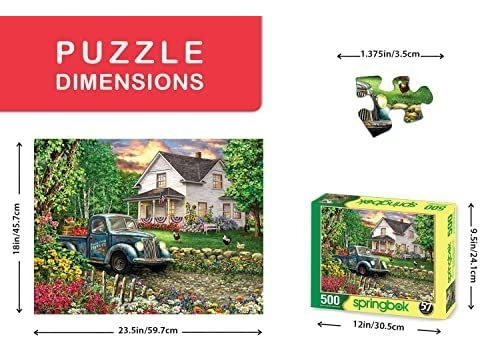 Springbok Puzzle De 500 Piezas Simpler Times - Fabricado En