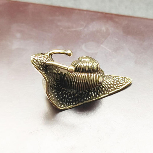 Figuritas De Caracol De Latón Puro En Miniatura De Cobre